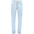 Blaue Slim-Fit-Jeans aus Baumwolle
