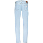 Blaue Slim-Fit-Jeans aus Baumwolle