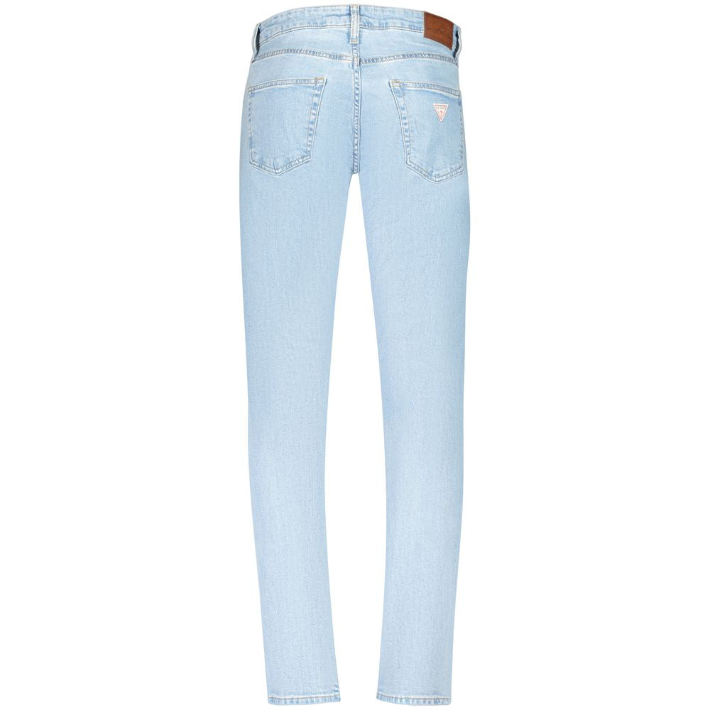 Blaue Slim-Fit-Jeans aus Baumwolle