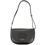 Schwarze Damen-Handtasche aus Polyethylen