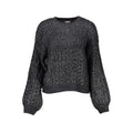 Schwarzer Damenpullover aus Acryl
