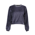 Blauer Baumwollpullover für Damen