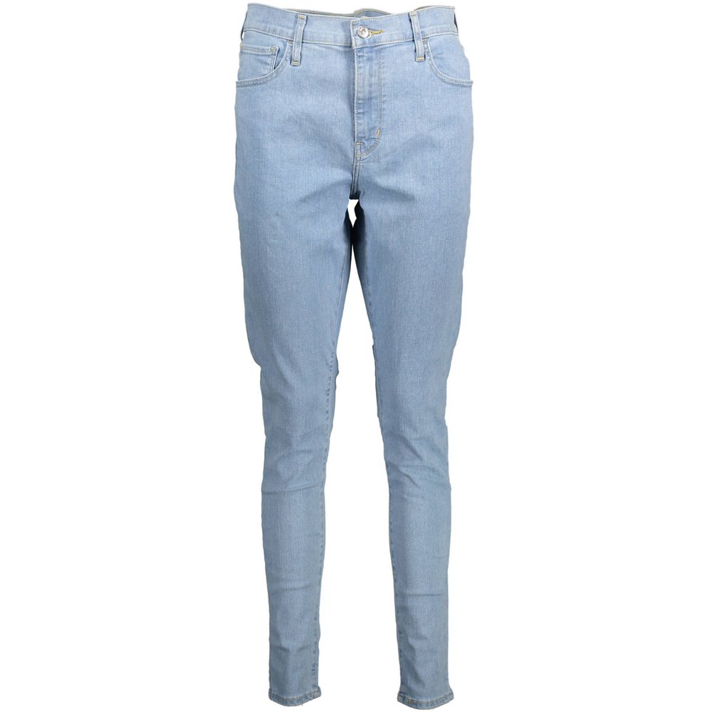 Blaue Super-Skinny-Jeans aus Baumwolle