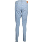 Blaue Super-Skinny-Jeans aus Baumwolle