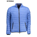 Blaue Herrenjacke aus Nylon