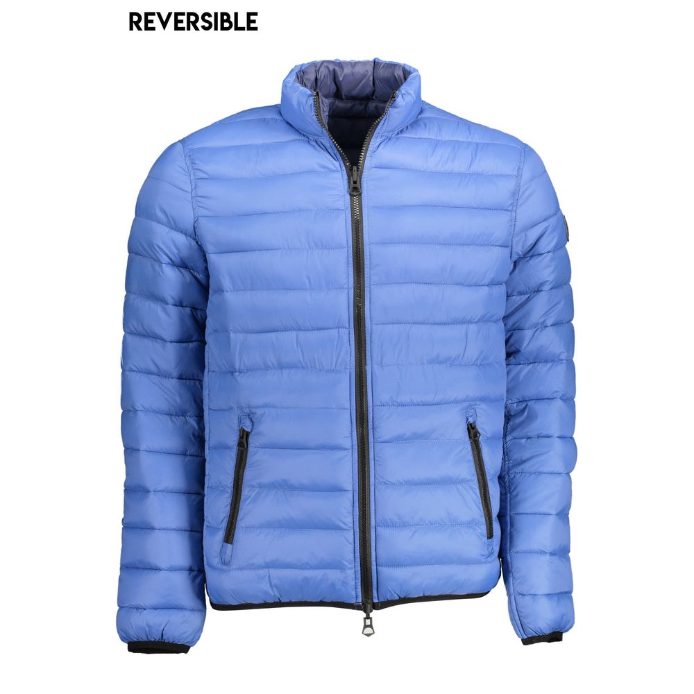 Blaue Herrenjacke aus Nylon