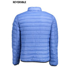 Blaue Herrenjacke aus Nylon