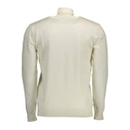 Weißer Herren-Pullover aus Baumwolle