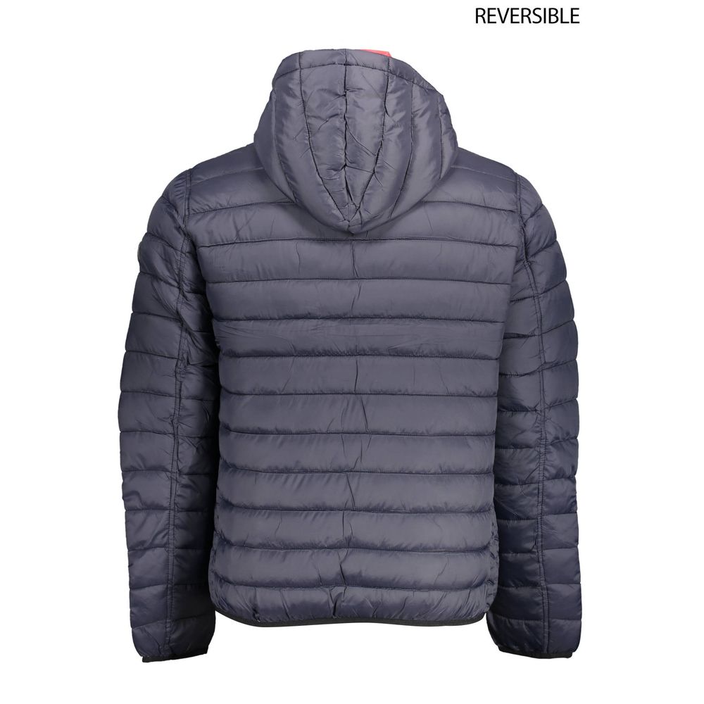 Blaue Herrenjacke aus Nylon