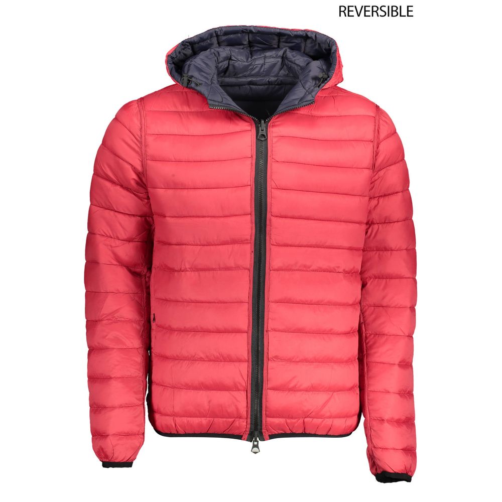 Blaue Herrenjacke aus Nylon