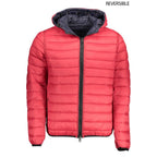 Blaue Herrenjacke aus Nylon
