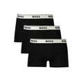 Schwarz Baumwolle Männer Boxer Short