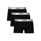 Schwarz Baumwolle Männer Boxer Short