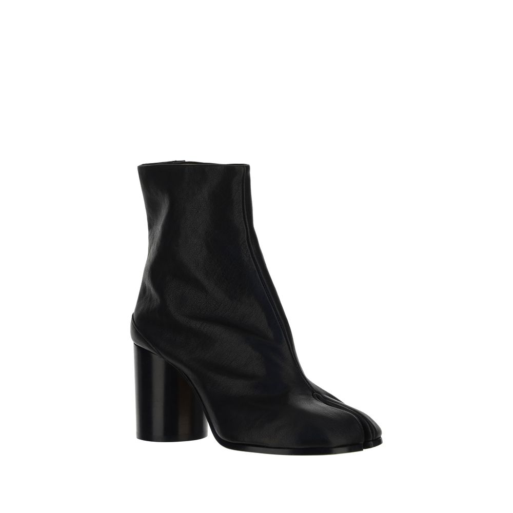 Schwarze Lammleder-Ankle Boots Ovis Aries Aries