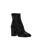 Schwarze Lammleder-Ankle Boots Ovis Aries Aries