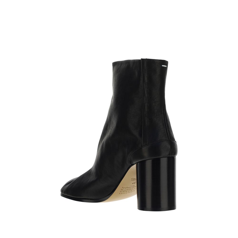 Schwarze Lammleder-Ankle Boots Ovis Aries Aries