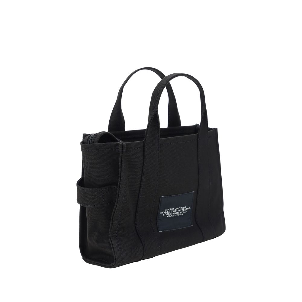 Schwarze Baumwoll-Handtasche