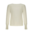 Weißer Viskose Pullover für Frauen