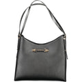 Schwarze Damen-Handtasche aus Polyurethan