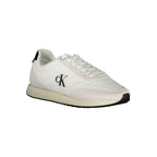 Weiße Herren-Sneaker aus Polyester