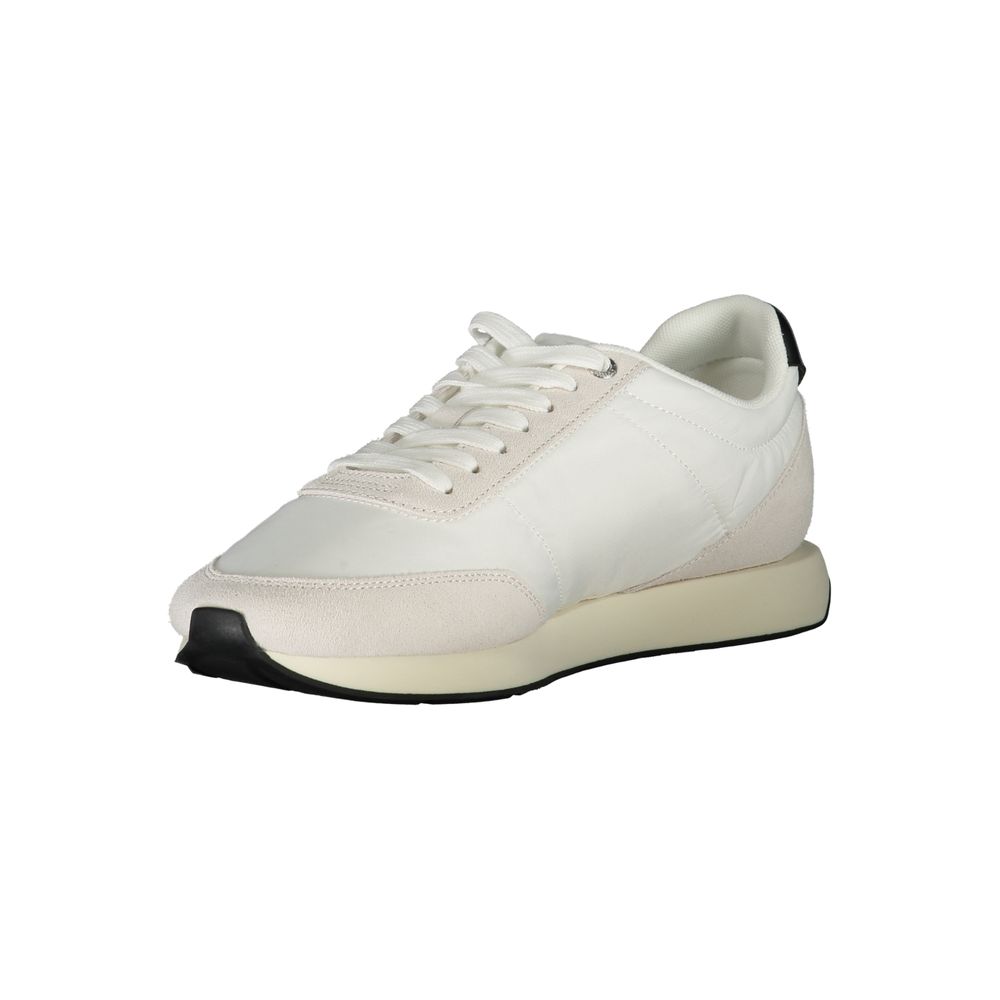 Weiße Herren-Sneaker aus Polyester