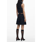 Schwarzer Damenrock aus Polyester