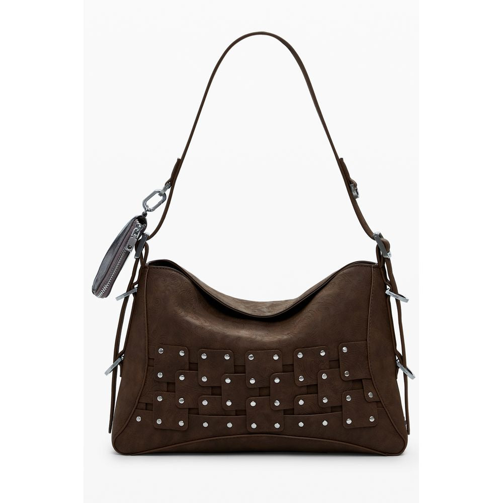 Braune Handtasche aus Polyethylen