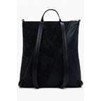 Schwarzer Polyethylen-Rucksack für Frauen