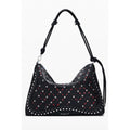Schwarze Mini-Tasche aus Polyurethan für Damen