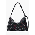 Schwarze Mini-Tasche aus Polyurethan für Damen
