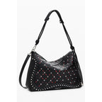 Schwarze Mini-Tasche aus Polyurethan für Damen