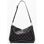 Schwarze Mini-Tasche aus Polyurethan für Damen