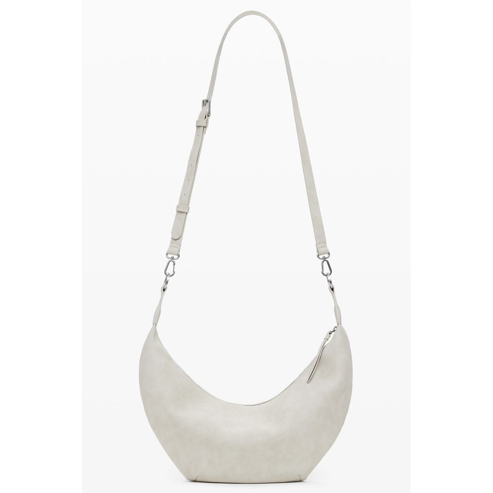 Beige Polyurethan Damentasche