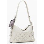 Beige Polyurethane Damen Handtasche
