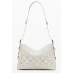 Beige Polyurethane Damen Handtasche