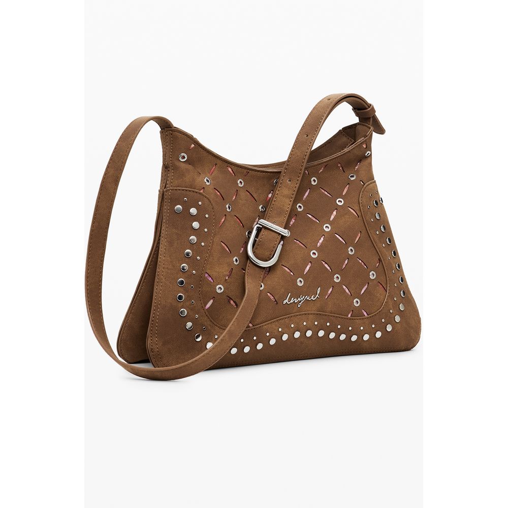Damenrucksack aus Marrone-Polyurethan