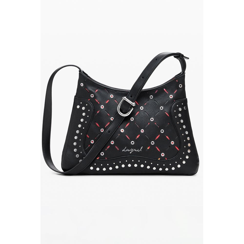 Schwarze Handtasche aus Polyethylen