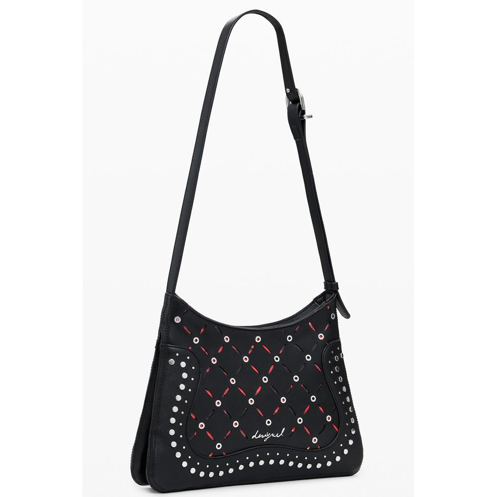 Schwarze Handtasche aus Polyethylen