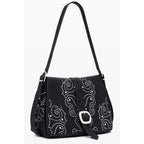 Schwarz Polyethylen Frauen Handtasche