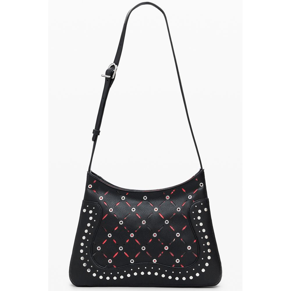 Schwarze Handtasche aus Polyethylen