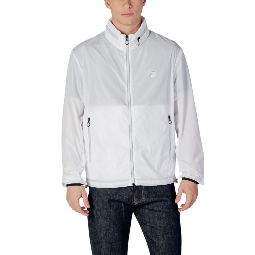 Weiße Shell-Jacke aus Polyester