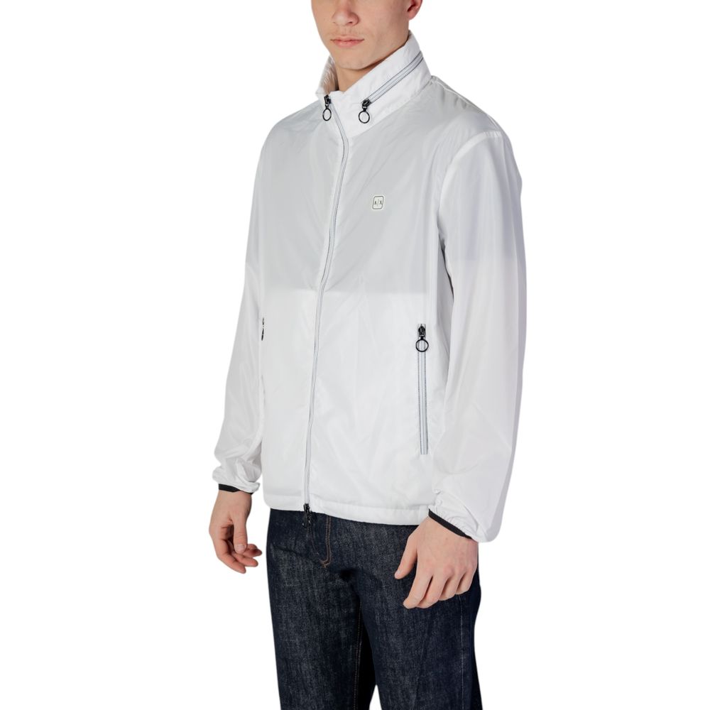 Weiße Shell-Jacke aus Polyester