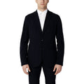Blauer Baumwollblazer