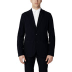 Blauer Baumwollblazer