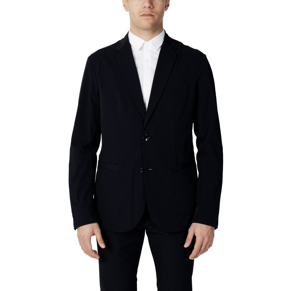 Blauer Baumwollblazer