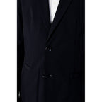 Blauer Baumwollblazer