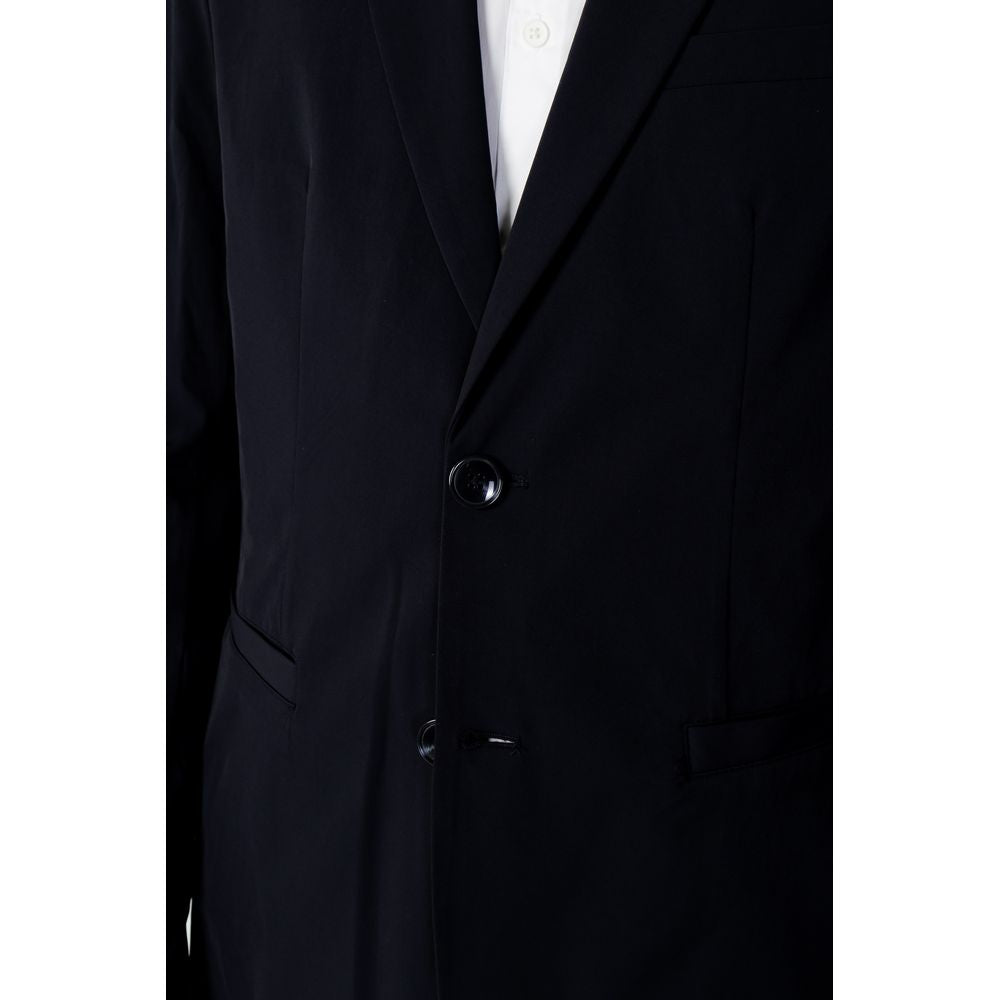 Blauer Baumwollblazer