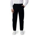 Blaue Baumwoll-Freizeithose