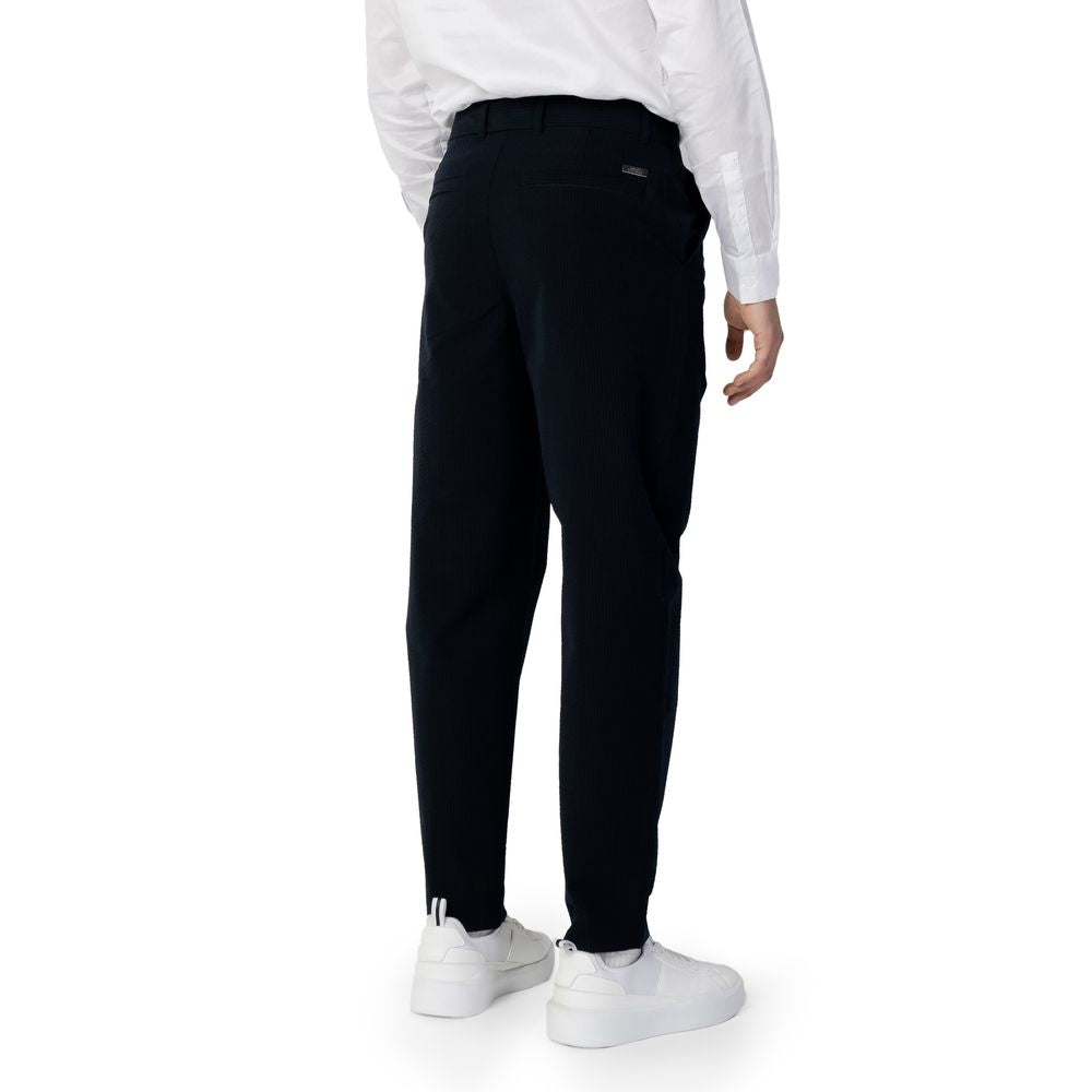 Blaue Baumwoll-Freizeithose