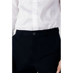 Blaue Baumwoll-Freizeithose